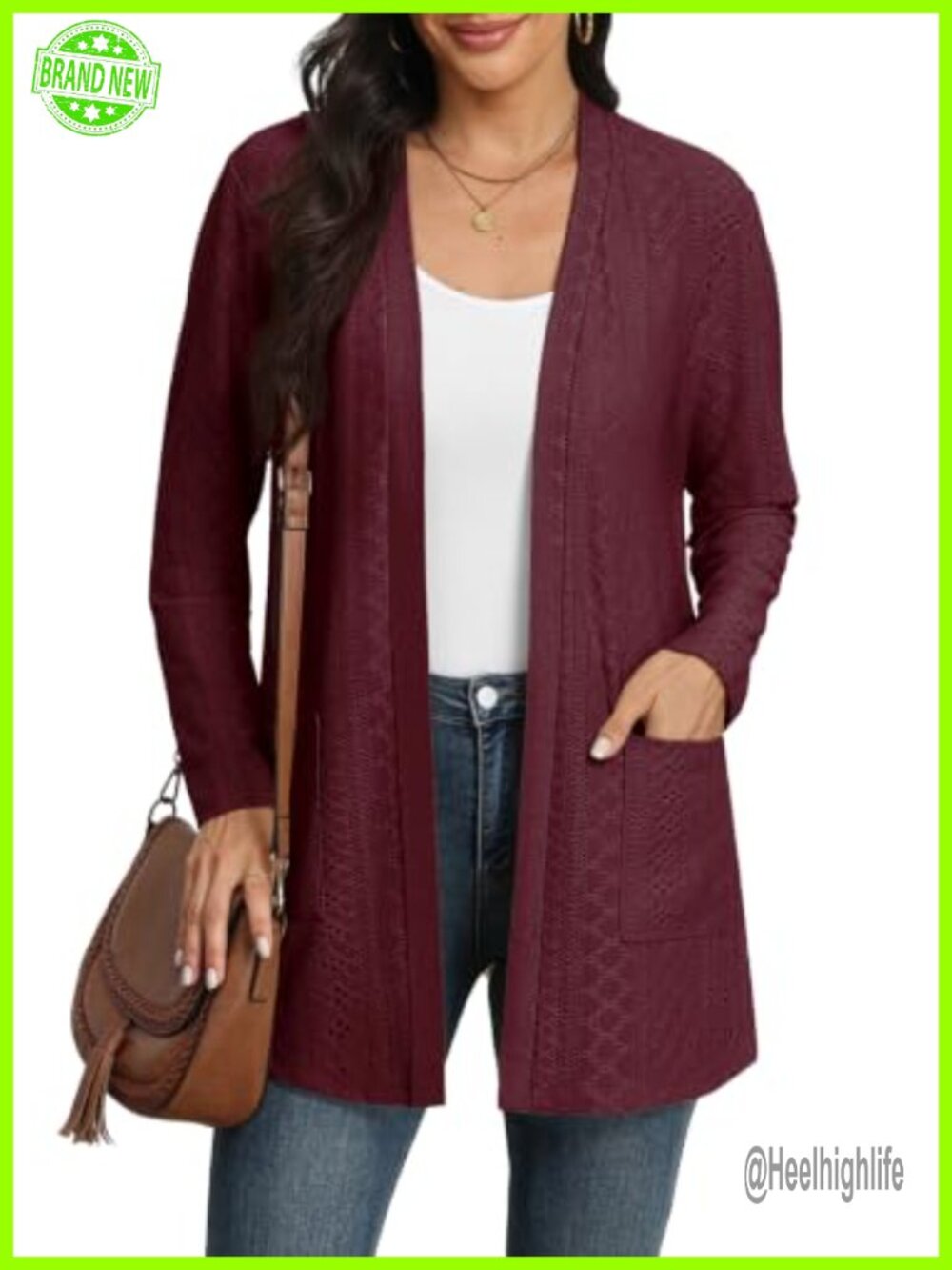 Askyes Womens Lightweight Cardigan Open Front Long Sleeve with Pockets